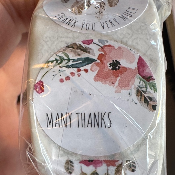 Other - Floral Thank You Party Favor Stickers